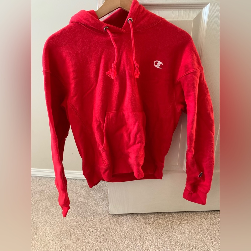 Red Champion Hoodie